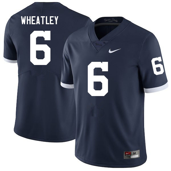 Men #6 Zakee Wheatley Penn State Nittany Lions College Football Jerseys Sale-Retro
